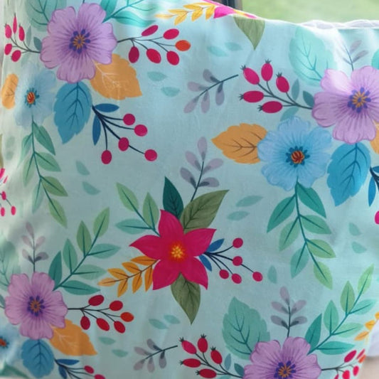 Funda Impresa Calipso Flor Rosa 45x42