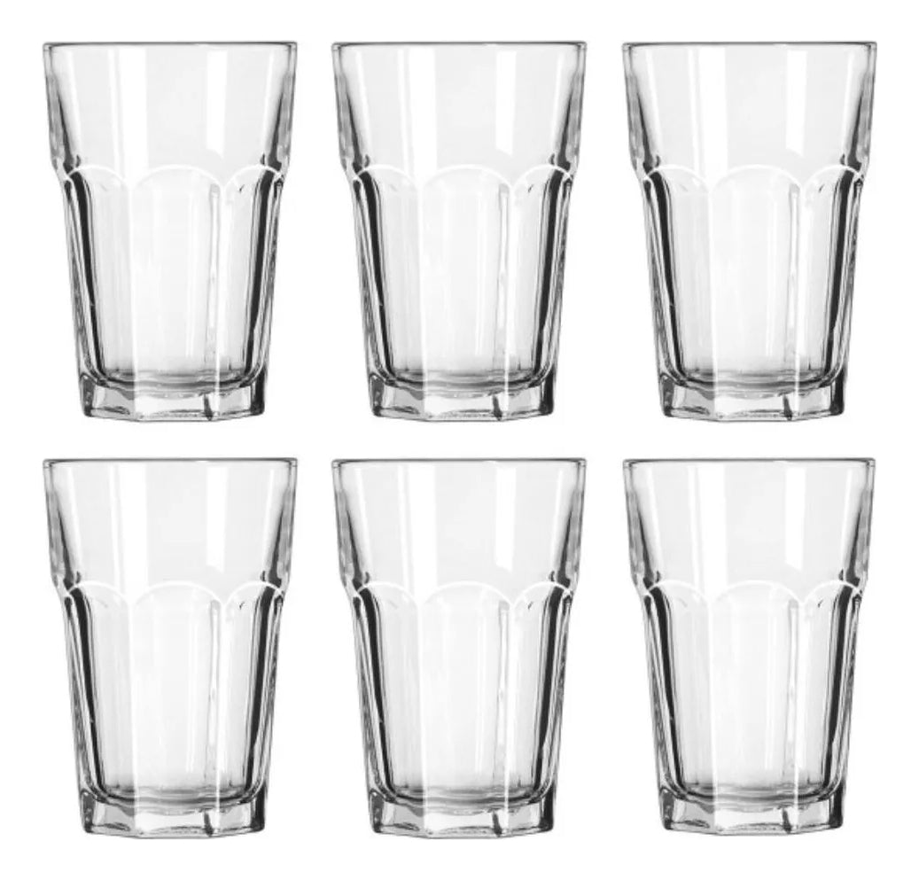 Set Vasos 6 Piezas 440ml Atlanta Agua Tamaño Único