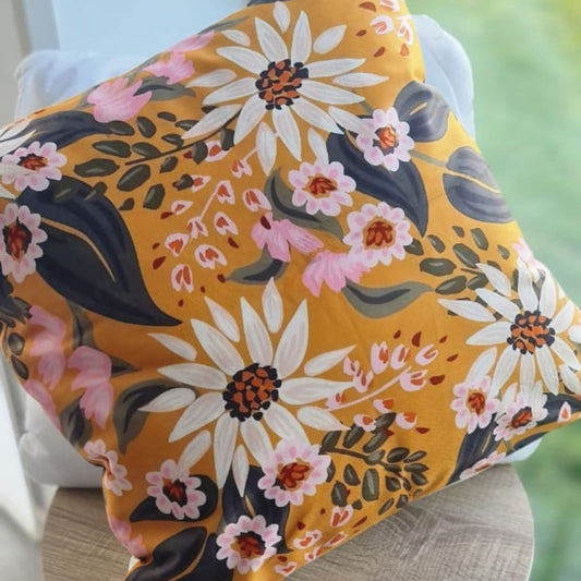 Funda Impresa Jardín Amarillo 45x42