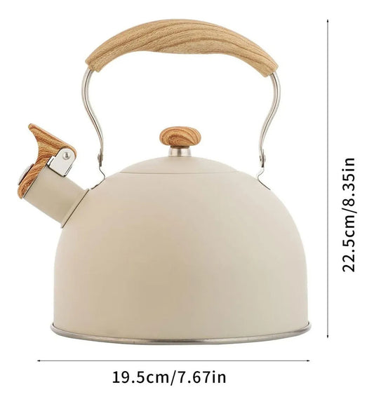 Tetera Vintage De Acero Inoxidable 2,5 L Marca Vitta