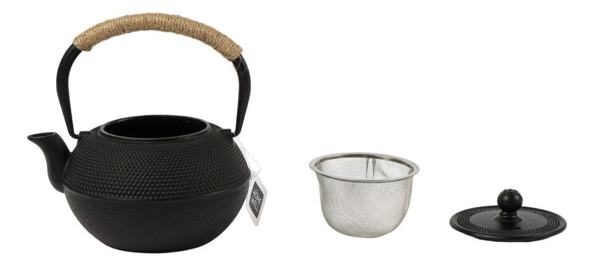 Tetera 1200 Ml Hierro Asiática Con Filtro Acero