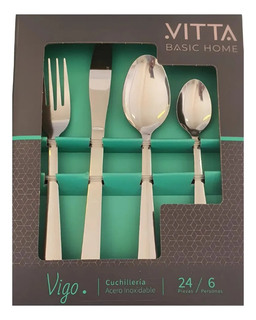 Set De Cuchillería Acero Inoxidable 24 Piezas Vigo Vitta