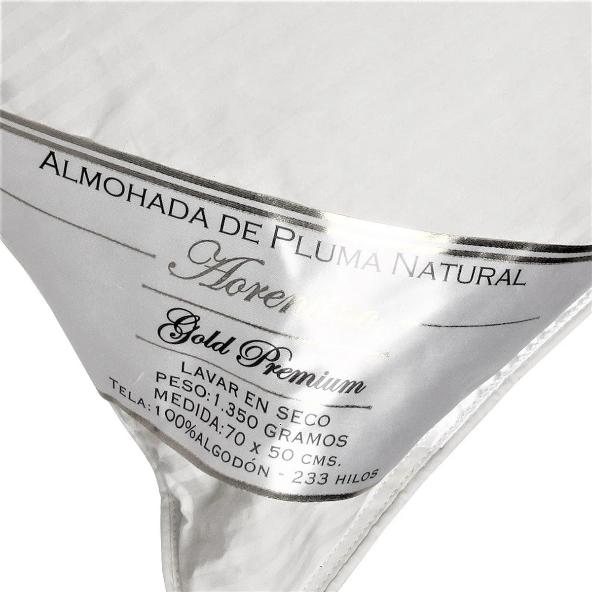 Almohada Florentino Pluma De Pato 50x70 Cm