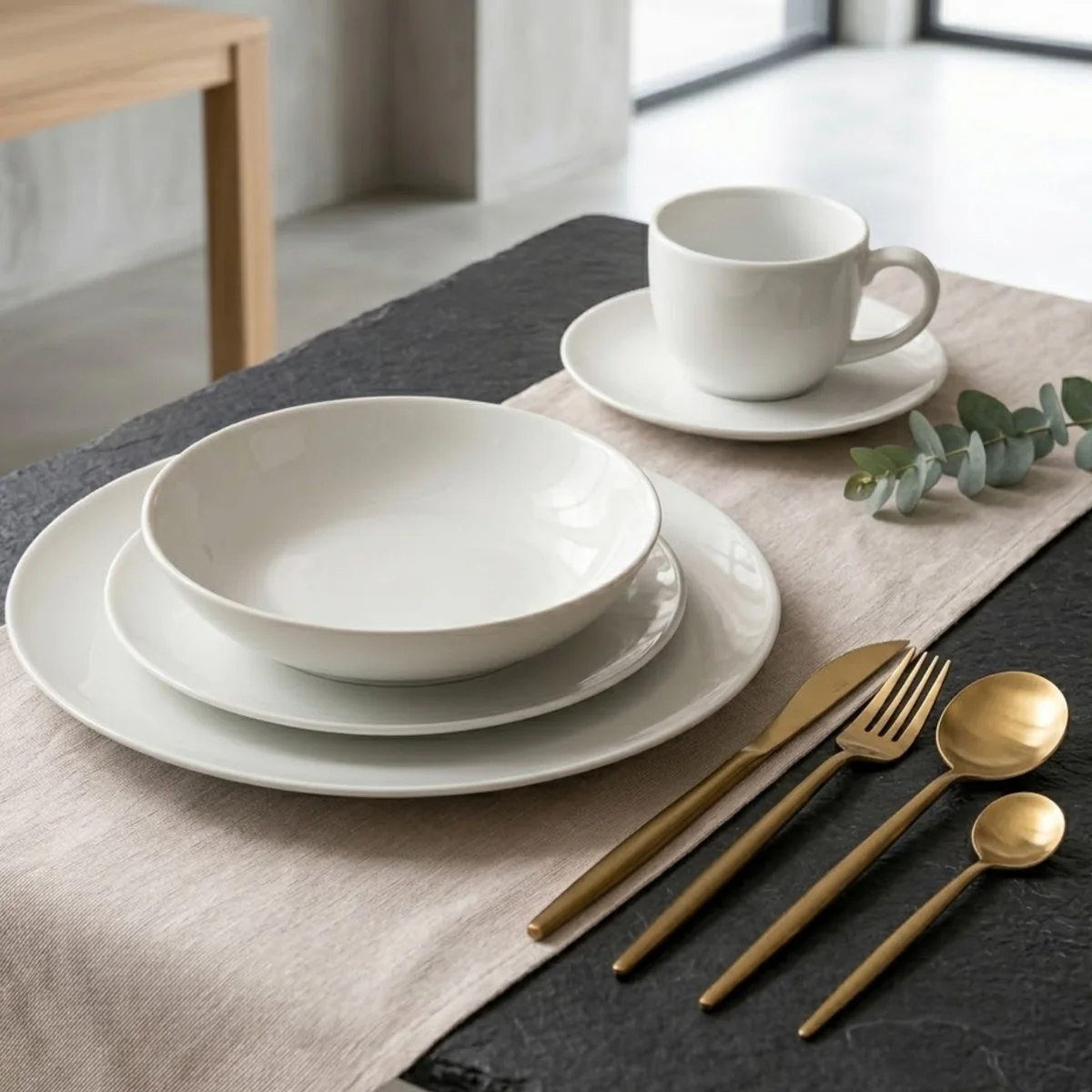 Juego de loza 20 piezas Vajilla Porcelana Chloe