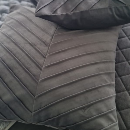 Funda Cojin Gris Lineas 43 X 40