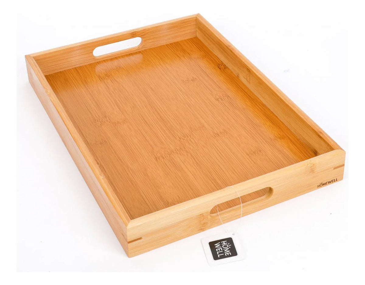 Bandeja Para Servir De Bambú 40 Cm