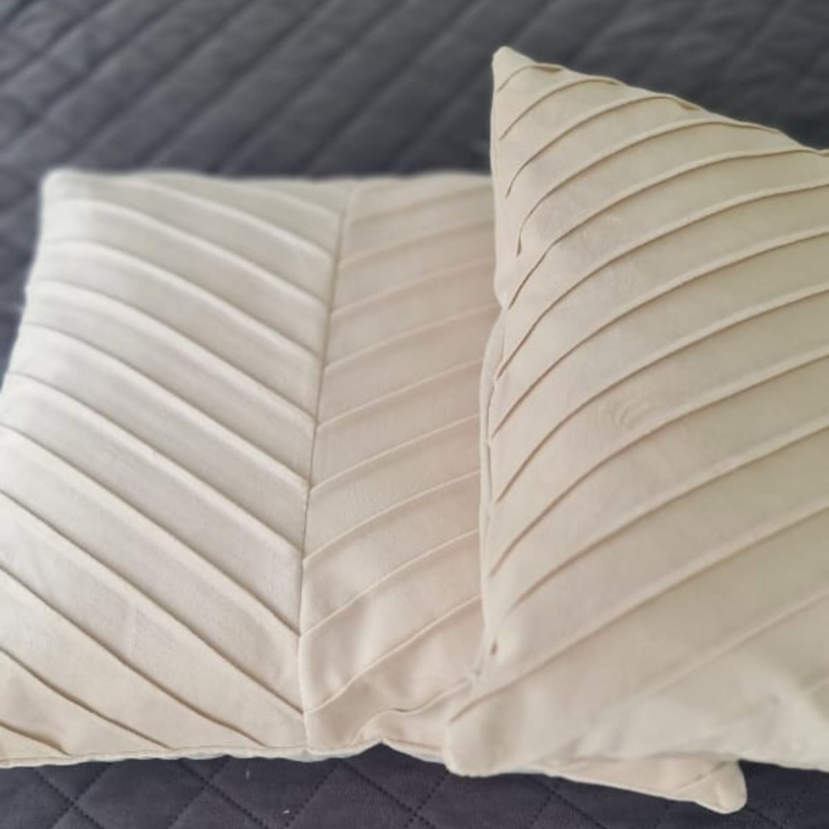 Funda Cojin Beige Lineas 43 X 40