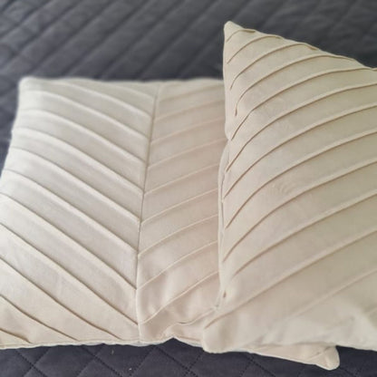 Funda Cojin Beige Lineas 43 X 40