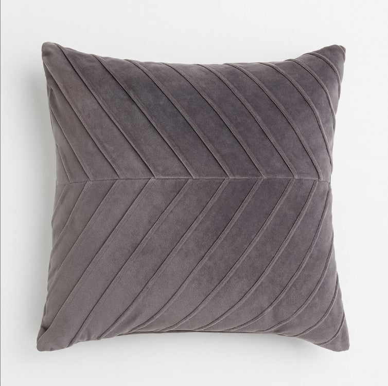 Funda Cojin Gris Lineas 43 X 40