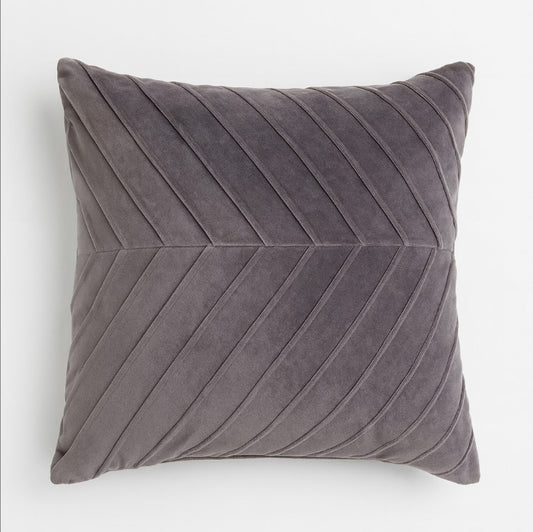 Funda Cojin Gris Lineas 43 X 40