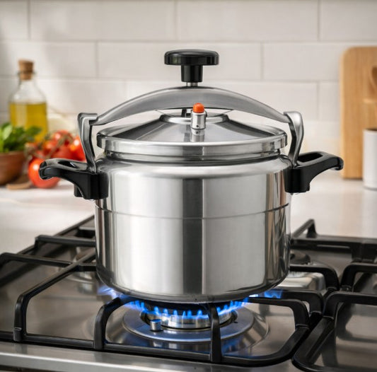 Olla A Presión Fantuzzi Comprezzo 8 Litros Color Gris