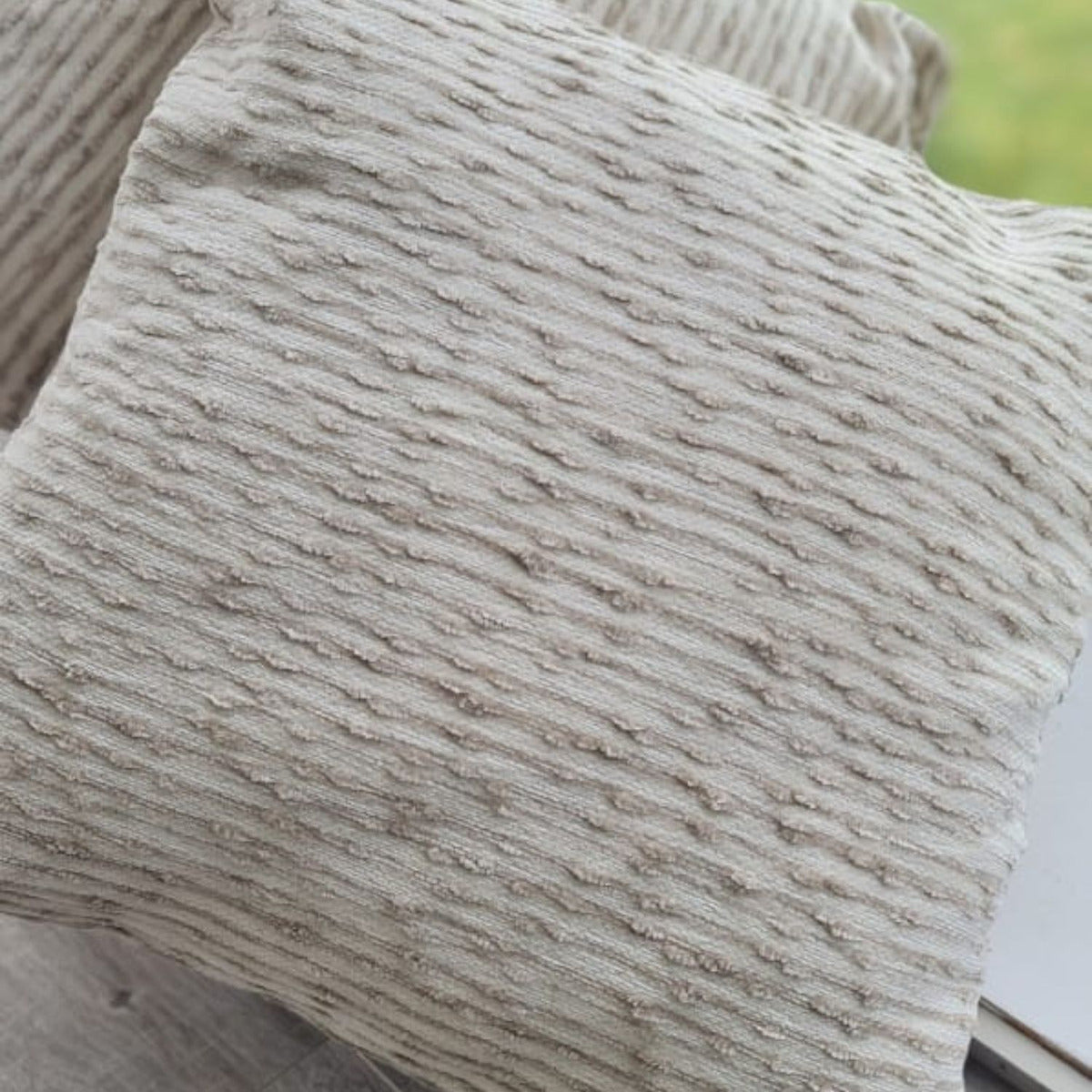 Funda Cojin Detalles Café 45x42