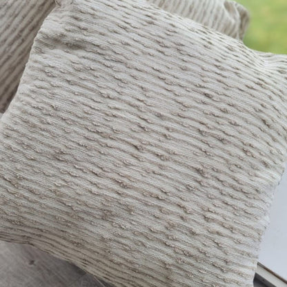 Funda Cojin Detalles Café 45x42