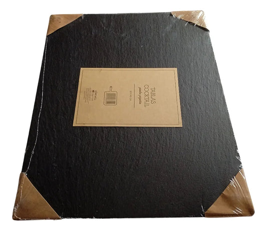 Tabla De Piedra Cocktail  Rectangular 30 X 15 Cm