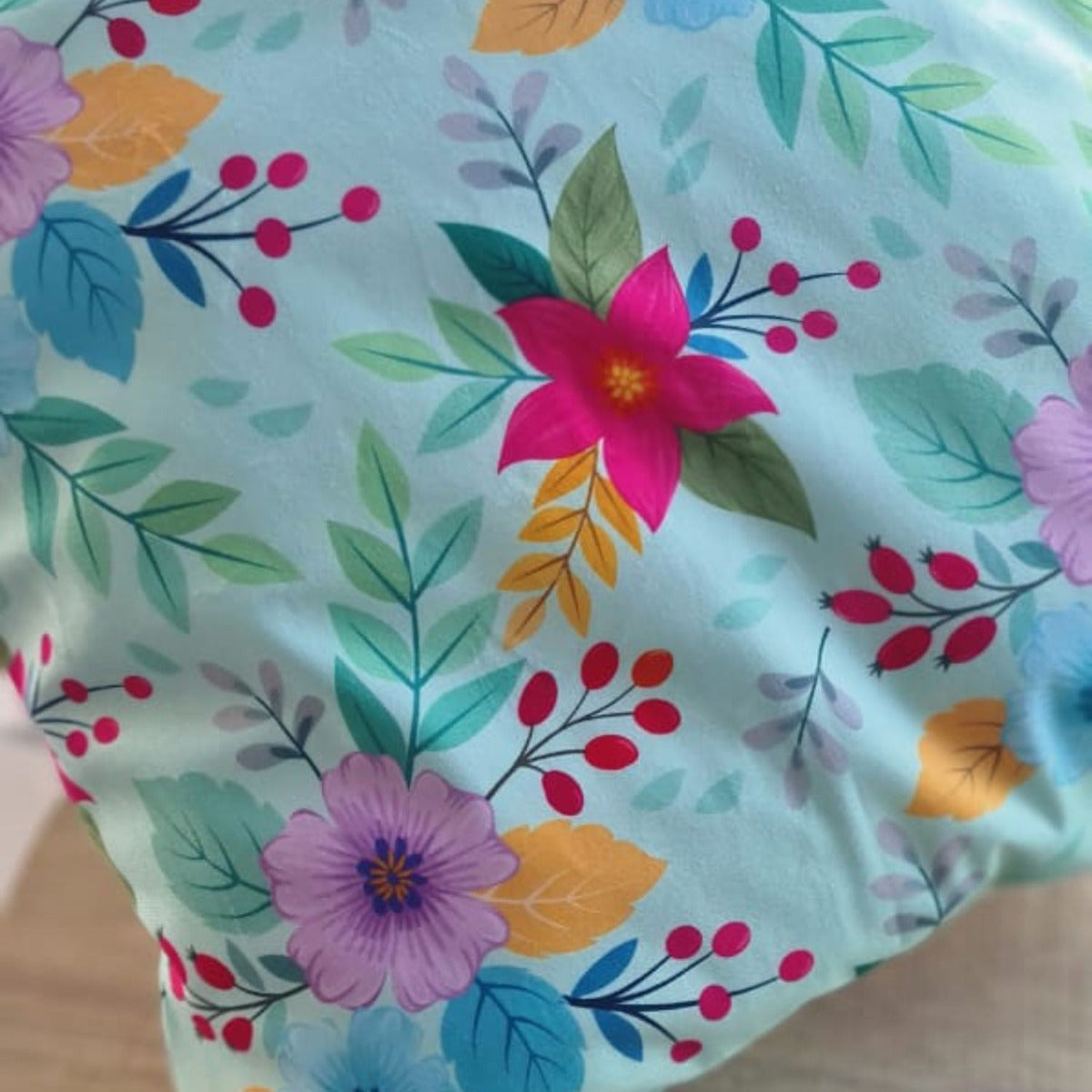 Funda Impresa Calipso Flor Rosa 45x42