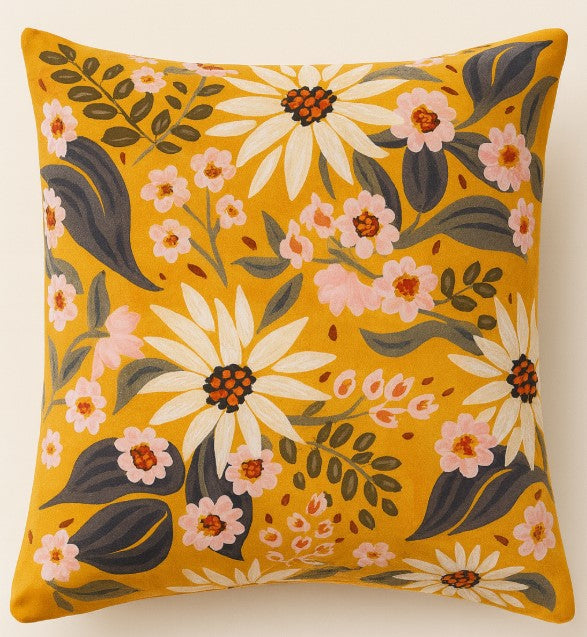 Funda Impresa Jardín Amarillo 45x42
