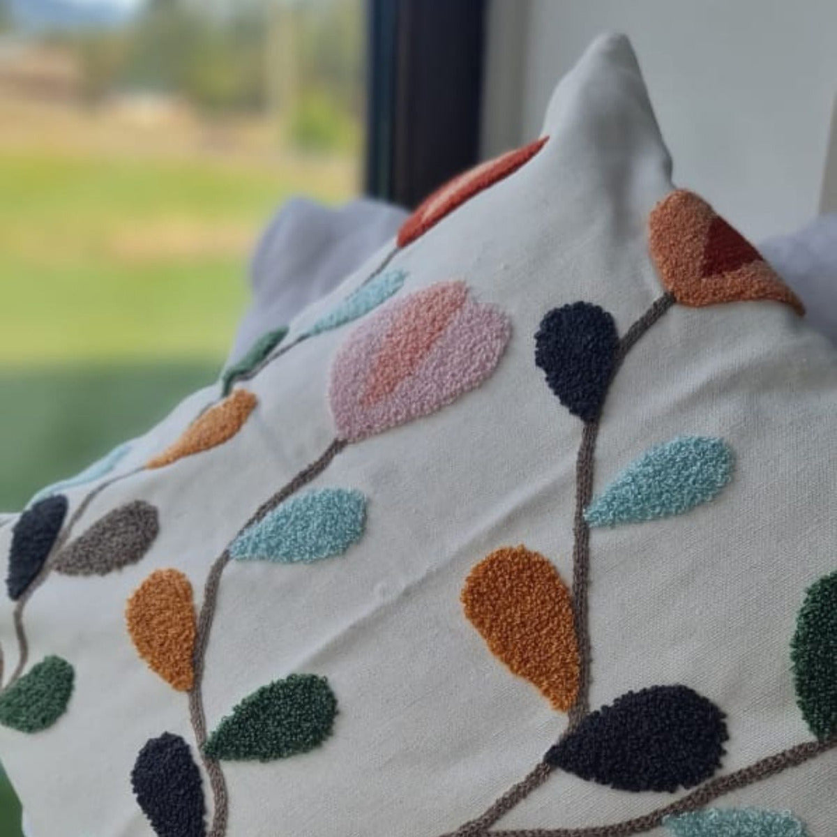 Funda Bordada Tulipan Rosa 45x42