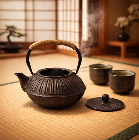 Tetera 1000 Ml Hierro  Asiática Con Filtro Acero