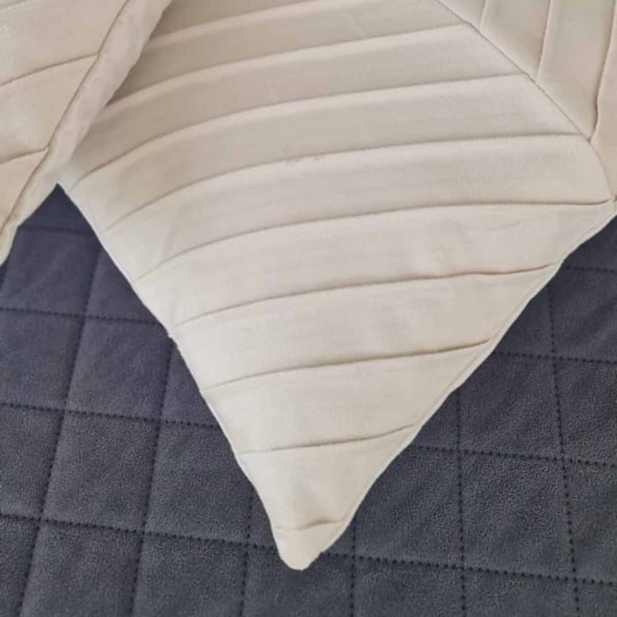 Funda Cojin Beige Lineas 43 X 40