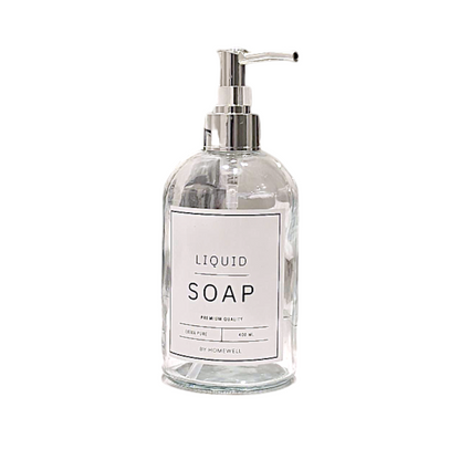 Dispensador de Jabón Vidrio Blanco 500ml