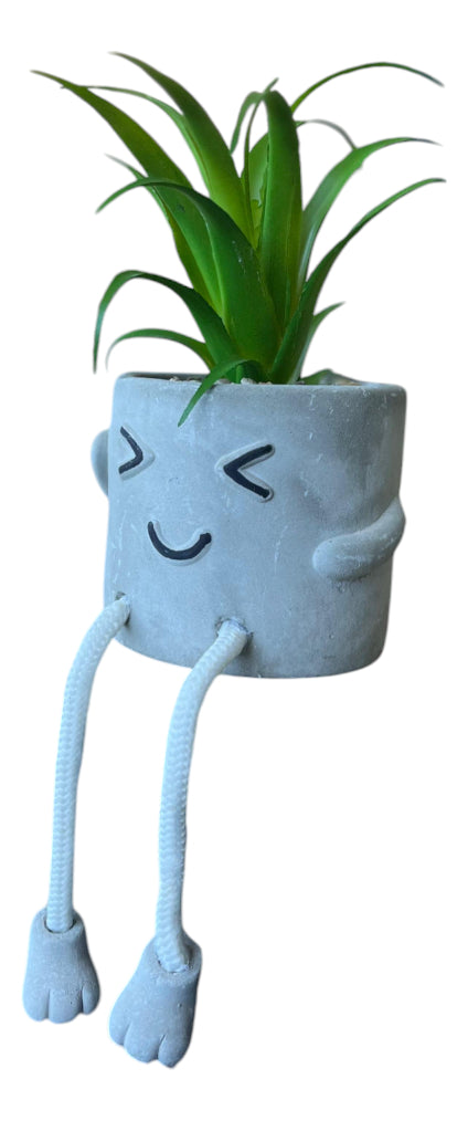 Macetero Kawai Con Patitas Y Cara