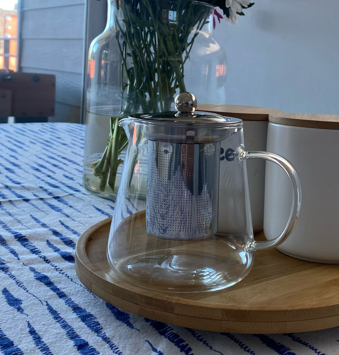 Tetera De Vidrio 550ml con Infusor