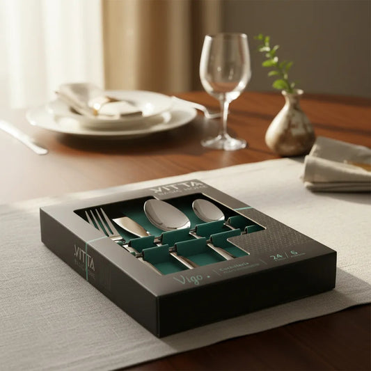 Set De Cuchillería Acero Inoxidable 24 Piezas Vigo Vitta