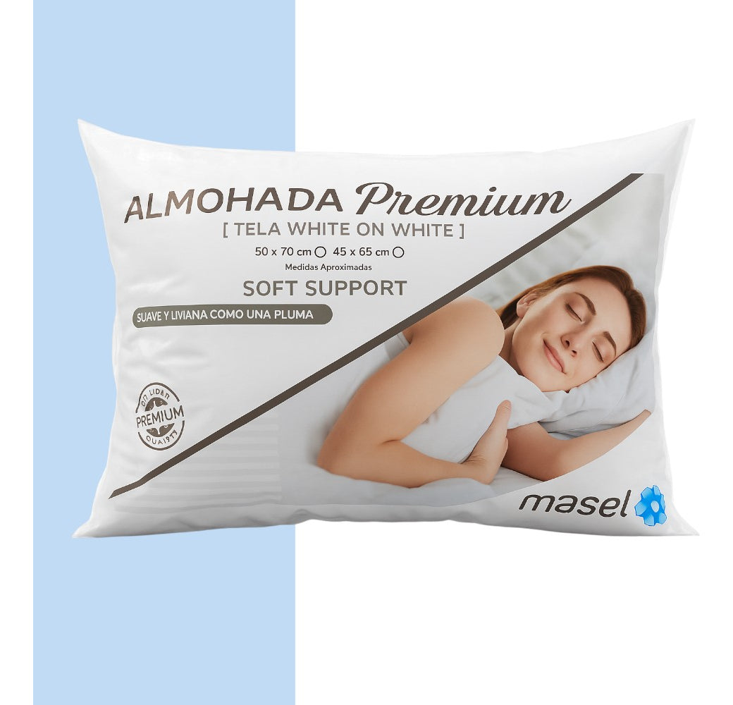 Almohada Microfibra Premium Masel 50x70 Cm