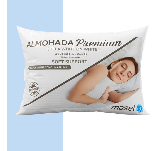 Almohada Microfibra Premium Masel 50x70 Cm