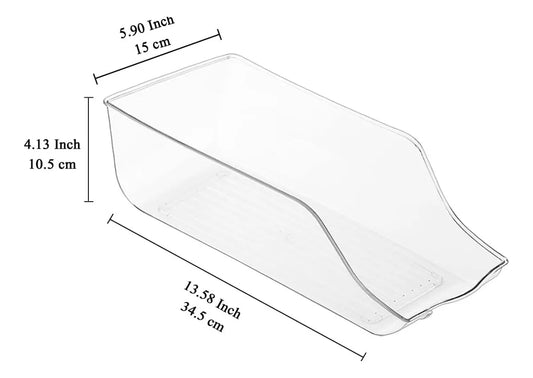 Organizador Acrílico para Refrigerador 34 x 14.5 x 10 cm