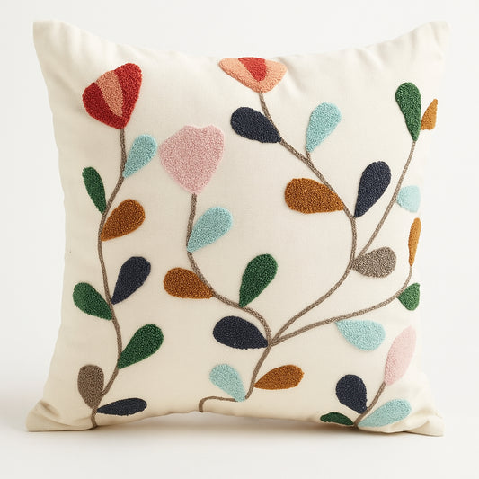 Funda Bordada Tulipan Rosa 45x42