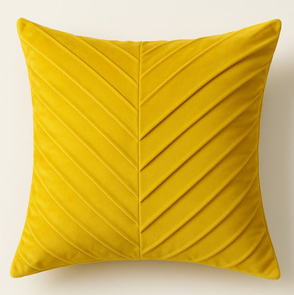 Funda Cojin Amarilla Lineas 43 X 40